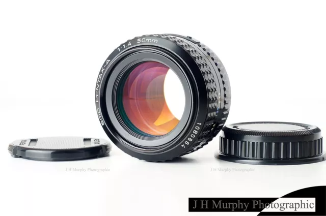 PENTAX A 50mm F1.4 Lens K Mount SMC for K1000 LX or adapt to digital A7 A9