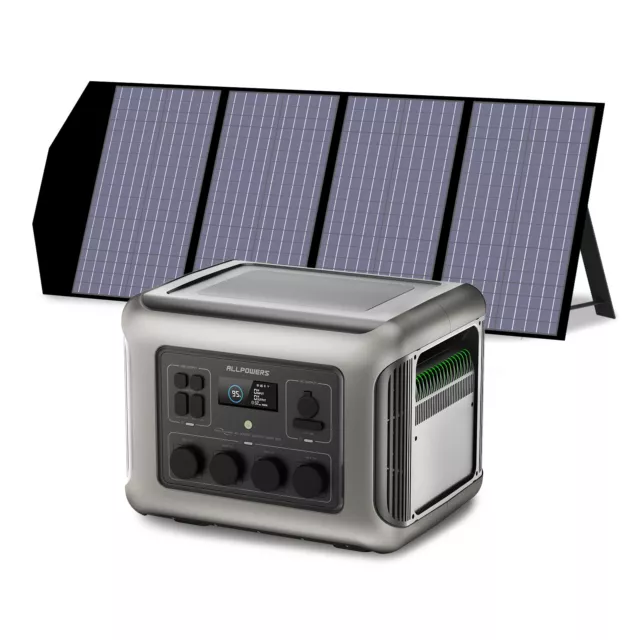 ALLPOWERS Faltbares Solarpanel 140W Solarladegerät für R2500 2500W Powerstation