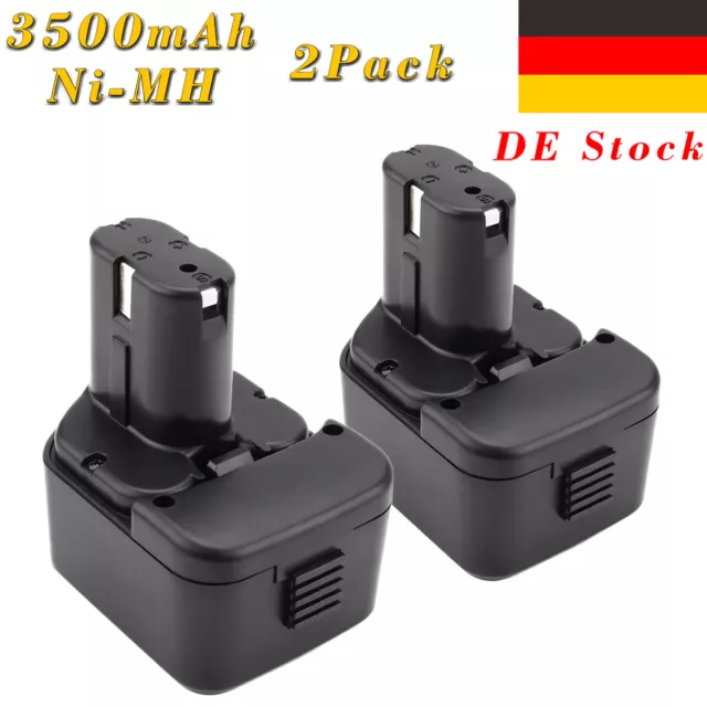 2x12V 3500mAh Ni-MH Akku für Hitachi EB1212S EB1214L EB1220HL DS12DVF EB1230BL