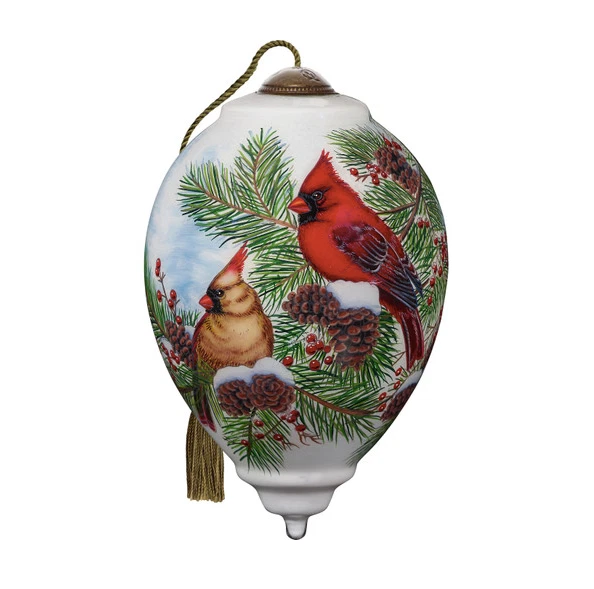 NE'QWA NEQWA CHRISTMAS Cardinal Couple Ornament New 2023 7231106 82.32