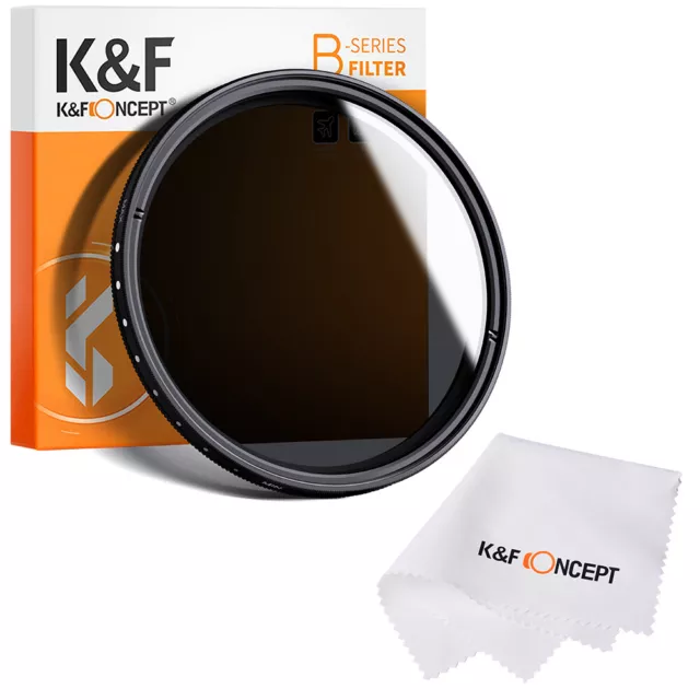 K&F Concept Fader Variable Neutral Density ND Filter 43/46/52/58/62/67/72/77mm