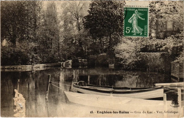 CPA Enghien les Bains Coin du Lac, vue Artistique FRANCE (1333022)