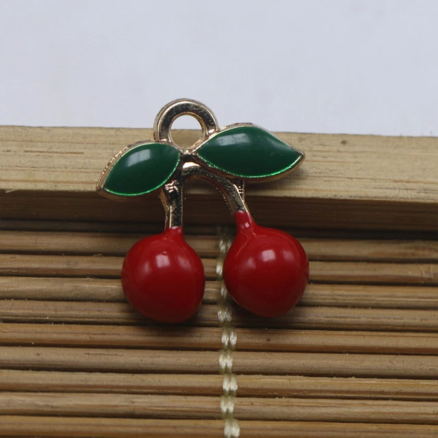 10 Stück Legierung Kirsche Anhänger Charms DIY Schmuck Herstellung Zubehör für