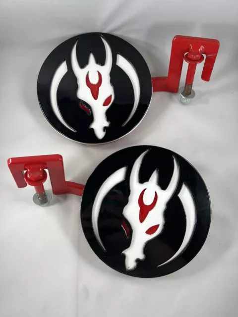 Foot Pegs for Jeep JK/JL/JT 07-Newer MANDALORIAN/DRAGON SKULL  Metal Powder-Coat