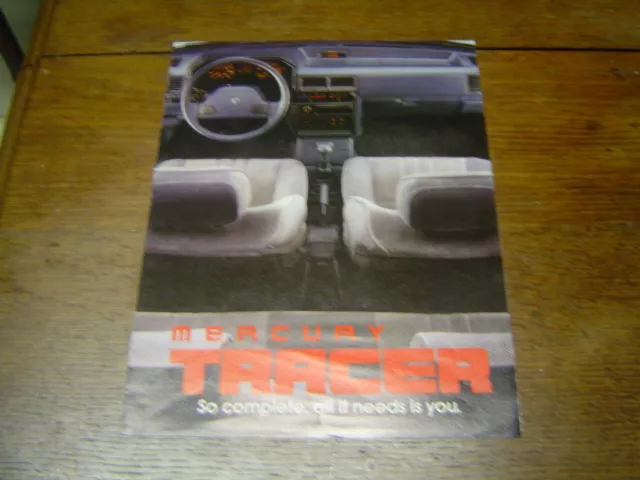 Catalogue publicitaire Mercury Tracer 4 pages