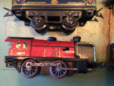 Hornby Echelle 0   HORNBY rame complete avec loco rails tender et 2 voitures Pulmann 