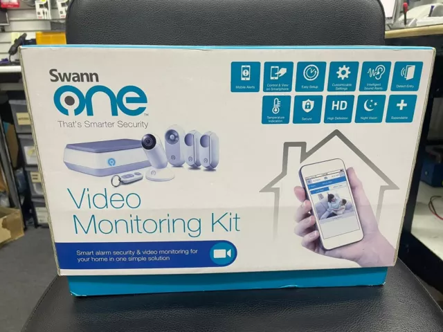 SwannOne Video Monitoring Kit Camera CCTV Mobile PIR Alarm Sensor