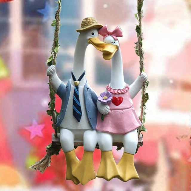 Gartenstatue Outdoor Decor Swing Tierfigur Gartentierfigur für Hochzeit
