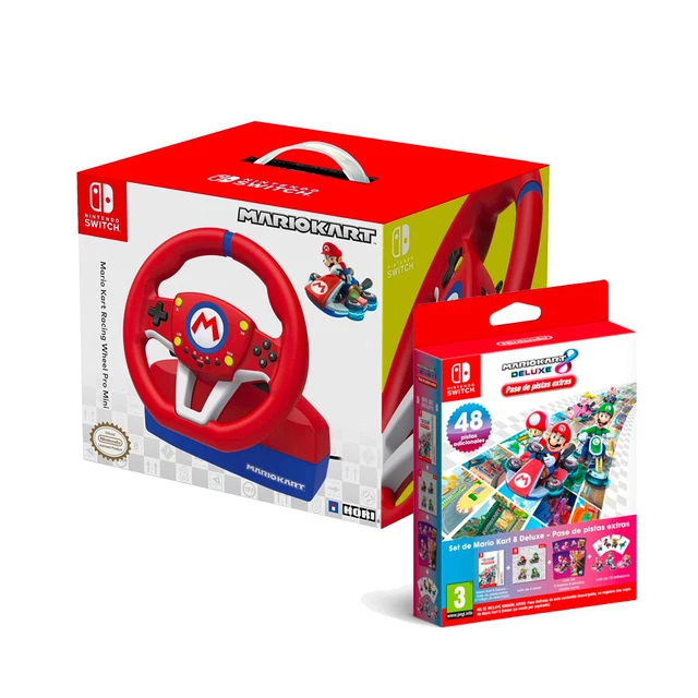 VOLANT HORI MARIO Kart Pro Mini Nintendo Interrupteur + 8 Booster Lot ...