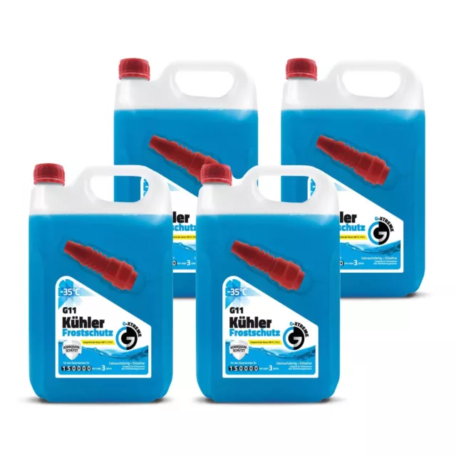 Protezione antigelo radiatore G11 liquido refrigerante blu 3 anni fino a -35°C refrigerante 20L