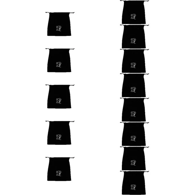 13 PCS SCHERER SCHER SAG SAGLE FLANNEL SAG DROWSTRING BIJOUR Organisateur Black