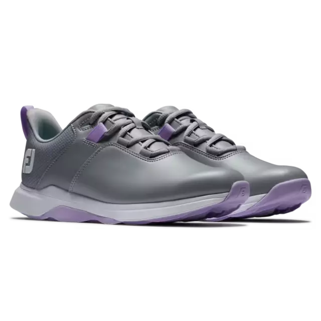 Footjoy Prolite Femmes Chaussures de Golf Gris/Violet/Blanc
