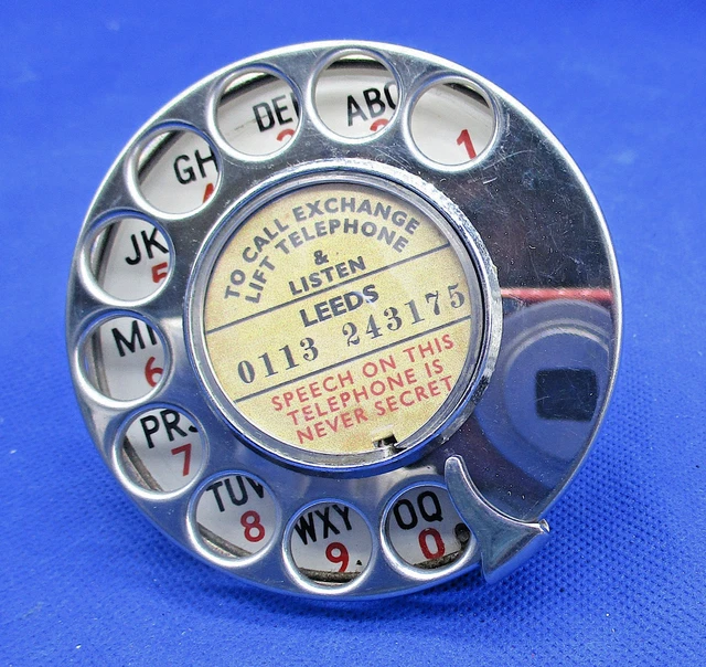 VINTAGE BAKELITE GPO TELEPHONE DIAL No 12 £26.70 - PicClick UK