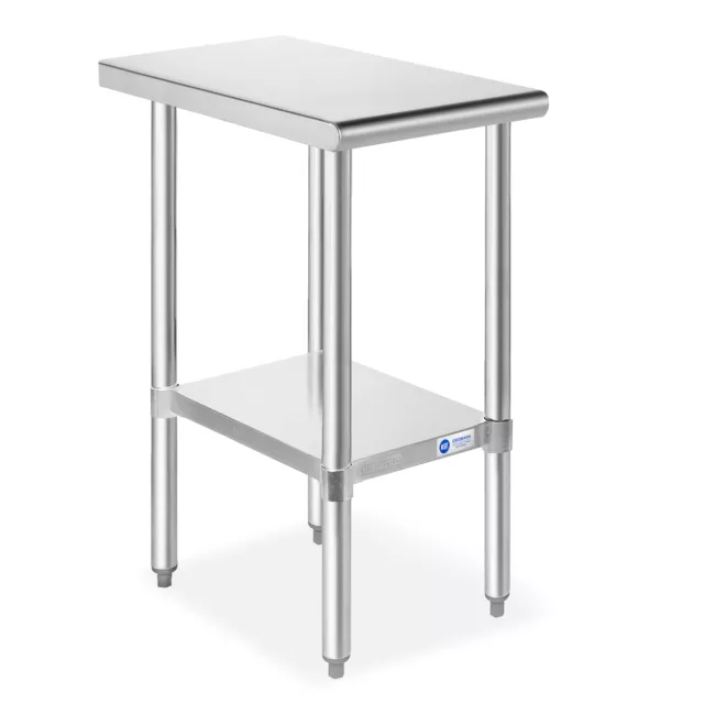 Commercial Stainless Steel Kitchen Food Prep Work Table - 12" x 30"