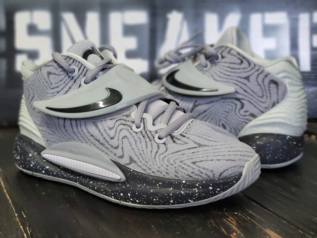 Nike Durant KD 14 TB Wolf Grey/Black Basketball Shoes DA7850-002 Boy Youth 4