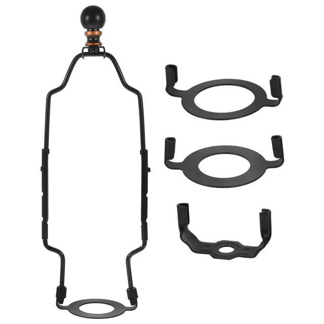 DZS Elec Supporto Per Arpa Lampada 20 Cm – Accessorio Fai Da Te Per Paralumi, Argento - 2