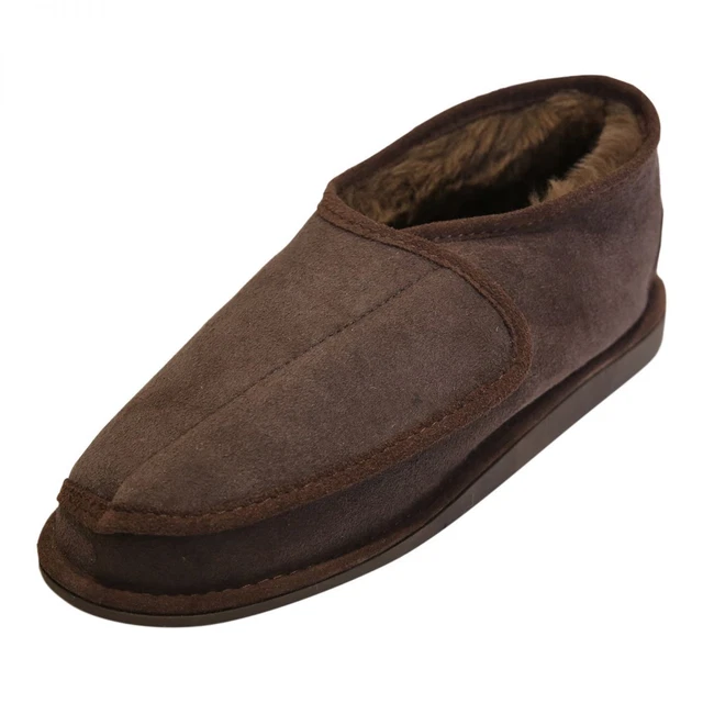 PANTOFOLE IN PELLE Di Agnello Emil Scarpe Uomo Merino Pelliccia Vera Pelle EUR 49,50 - IT - Foto 12