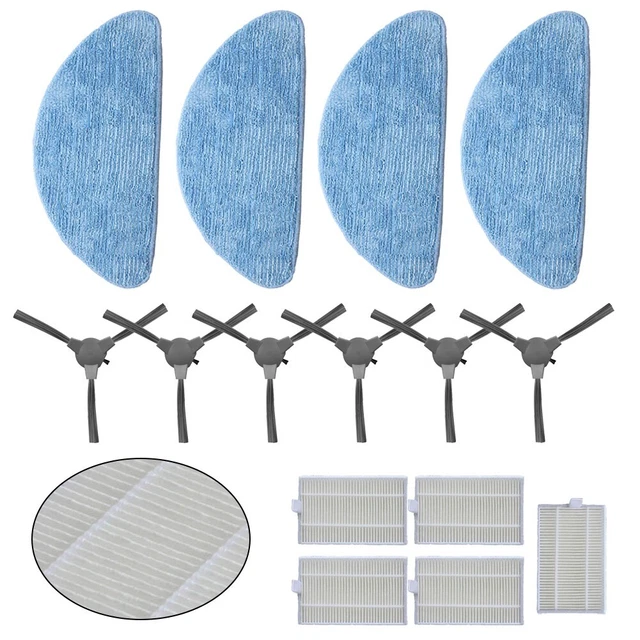 Daaxing 15-tlg. Ersatzteile Set Für Zigma Spark 980/981 - 5 Filter, 6 Seitenbürsten, 4 Wischtücher