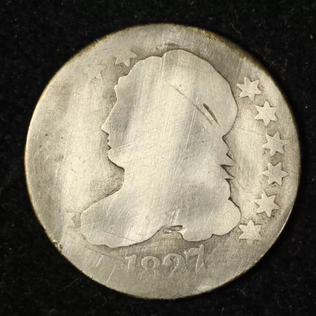 1827 10c Type 1 Capped Bust Dime - Free Shipping USA