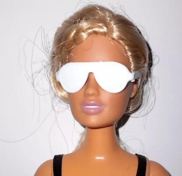 Fashion  Doll  White Glasses Sunglasses  Accessory Barbie Doll Compatible