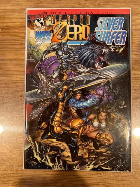 Featuring Marvel Top Cow Weapon Zero Silver Surfer Vol 1 No. 1 and 2
