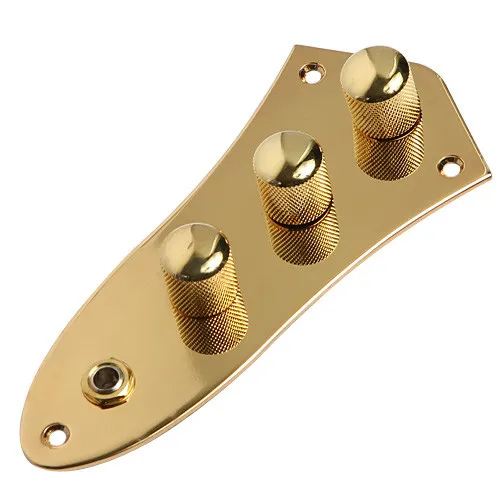 Guitar Control Plate Gold Prewired Loaded for Fender Jazz Bass Parts Replacement