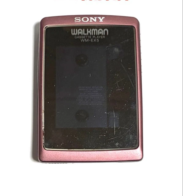 SONY WM-EX5 CASSETTE Walkman Reproductor de Cassette Portátil