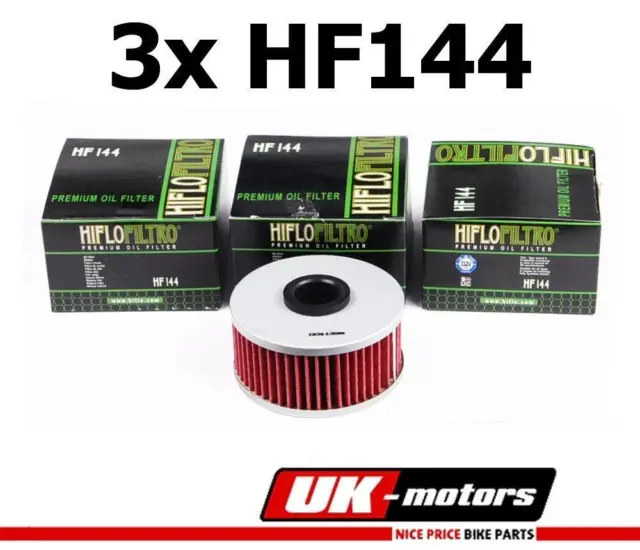 3x Hiflo Ölfilter HF144 für Yamaha XJ 650 H