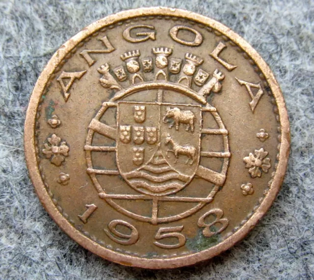 Angola Portuguese Colonial 1958 50 Centavos