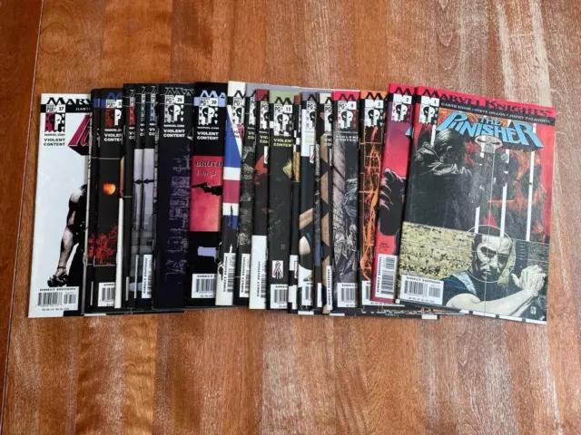 The Punisher Vol 4 lot of 23 comics - Range is #1-37 - not consecutive