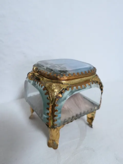 Jugendstil Deckeldose um 1900,Uhrenhalter,Schmuckschatulle aus Frankreich 3