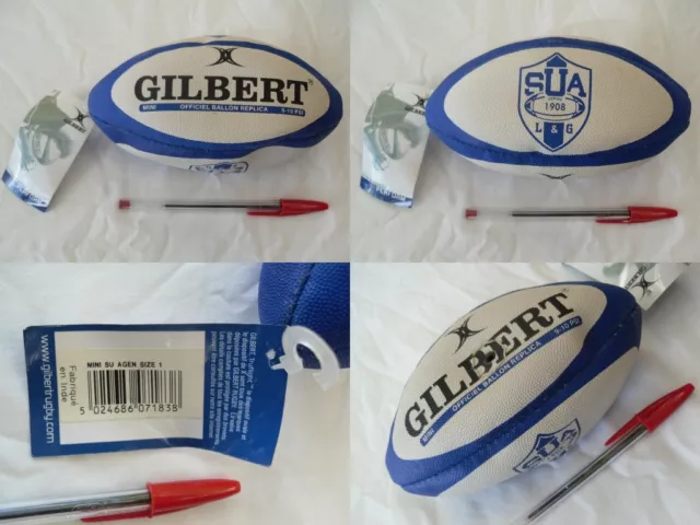 Porte-Clef ballon rugby mousse SU Agen / Gilbert