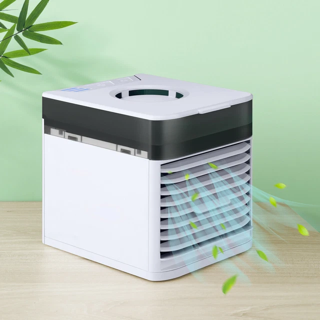 Portable Mini Air Cooler Fan Air Conditioner Personal Cooling Fan Night Lamp Fan