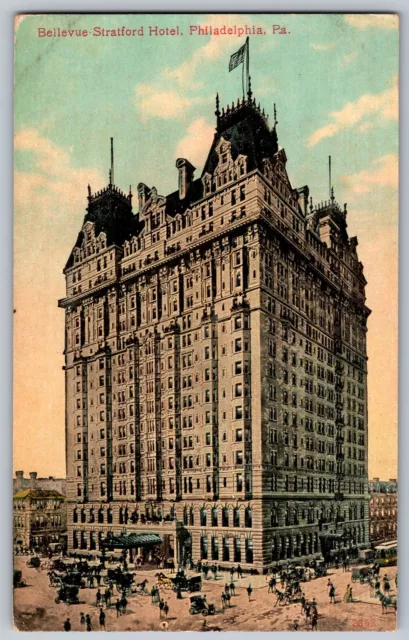 Philadelphia, Pennsylvania PA - Bellevue Stratford Hotel - Vintage Postcard