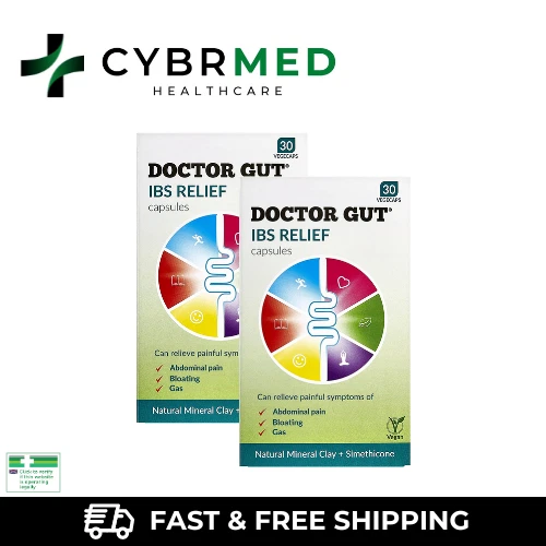 DR GUT DOCTOR Gut IBS Relief Abdominal Pain Gas Bloating Capsules 30s £