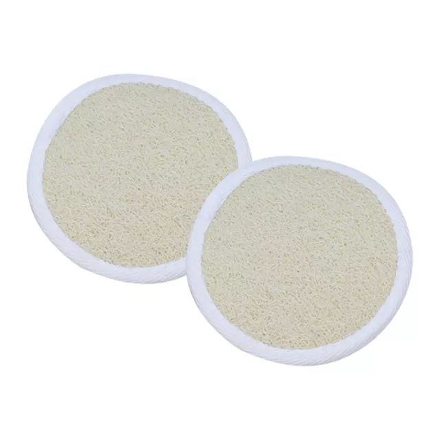 2 Pcs Face Cleansing Pad Loofah Face Exfoliator Pads Loofa Sponges Brush Scrub