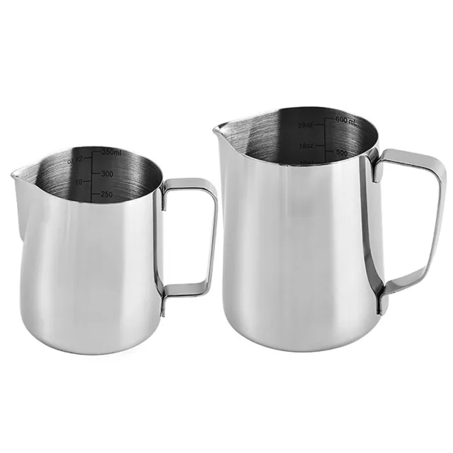 Coffee Milk Frothing Pitcher Cup 420ml/14oz Stainless Steel Coffee Frother  Cup