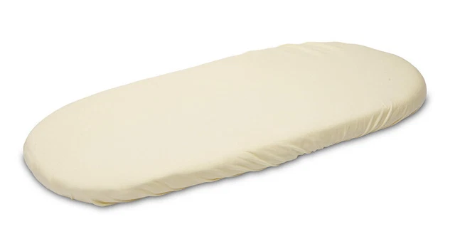 5903076304179 Prześcieradło Jersey Do Wózka Kremowy 35X75 Sensillo