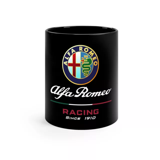 Alfa Romeo Racing Since 1910 11oz Coffee Tea Black Mug