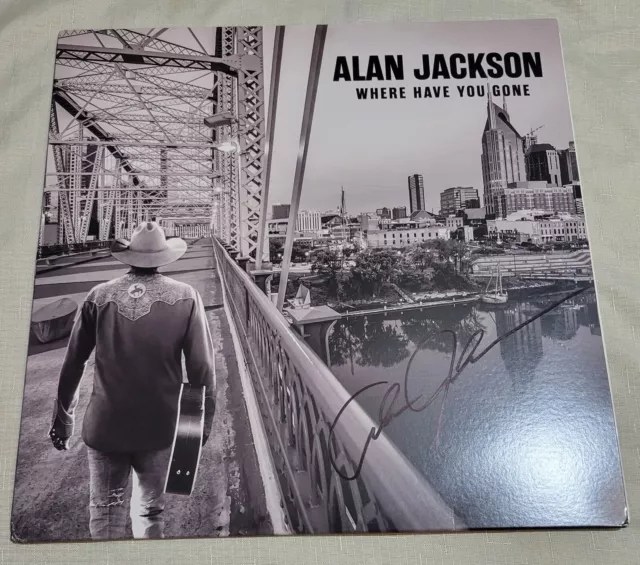 Alan Jackson "Where Have" signed album vinyl record JSA certified autograph