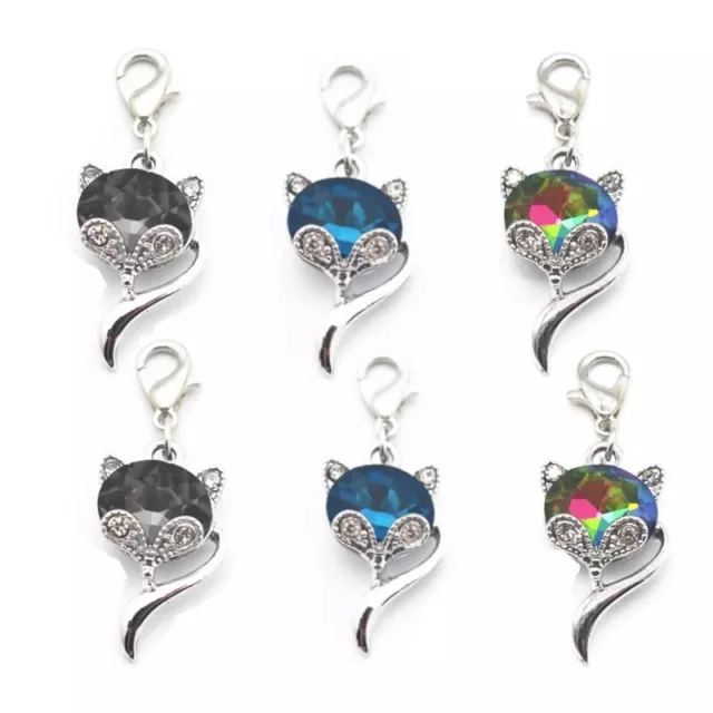6 x CRYSTAL FOXES Knitting Crocket Wool Craft Stitch Markers 2 each of 3 colours