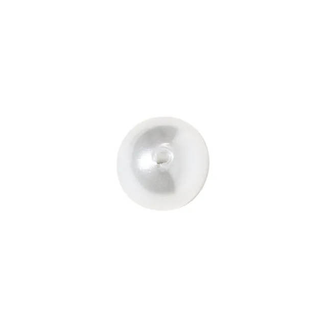 Perles blanches, 6 mm ø, boîte 170 pces