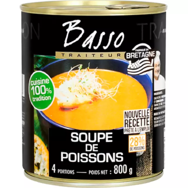 Basso SOUPE DE Poissons Bretonische Fischsuppe 800 g