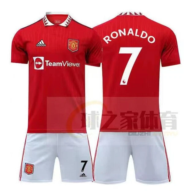 2022/23 Manchester United Home Fußballtrikot für Kinder Ronaldo #7
