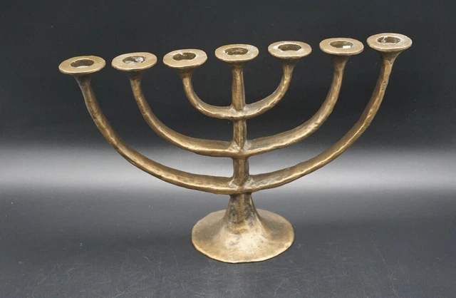 Kerzenständer Siebenarmig Leuchter Menora Bronze 19,2 x 30,5 cm | 2,11 Kg Kerzenständer Siebenarmig Leuchter Menora Bronze 19,2 x 30,5 cm | 2,11 Kg
