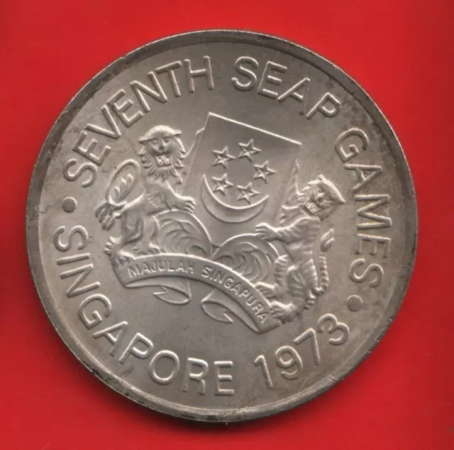 Singapure 5 Dollar 1973 Silver