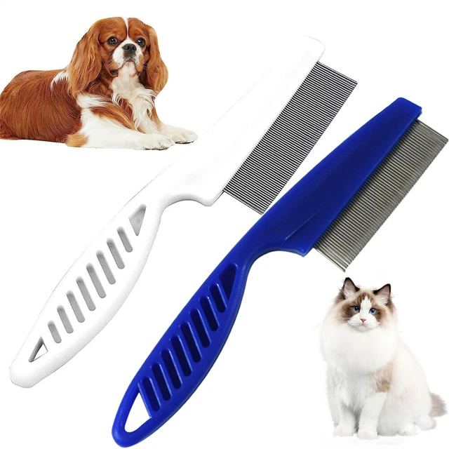 Flea Comb for Cat Dog Flea Removal Lice Combs Fine Tooth Comb Grooming free US