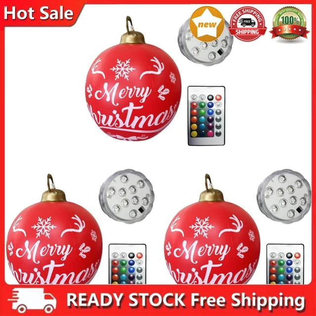 60cm inflatable Christmas ball, PVC, bright, inflatable Christmas ball