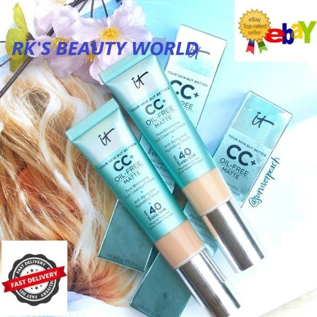 IT CC OIL FREE MATTE Cream SPF 40+ Your Skin But Better 32ml - Fast Dispatch
