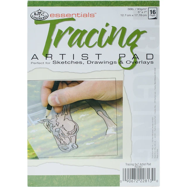 Almohadilla de papel de artista de rastreo essentials(TM) 5""X7""-16 hojas RD367